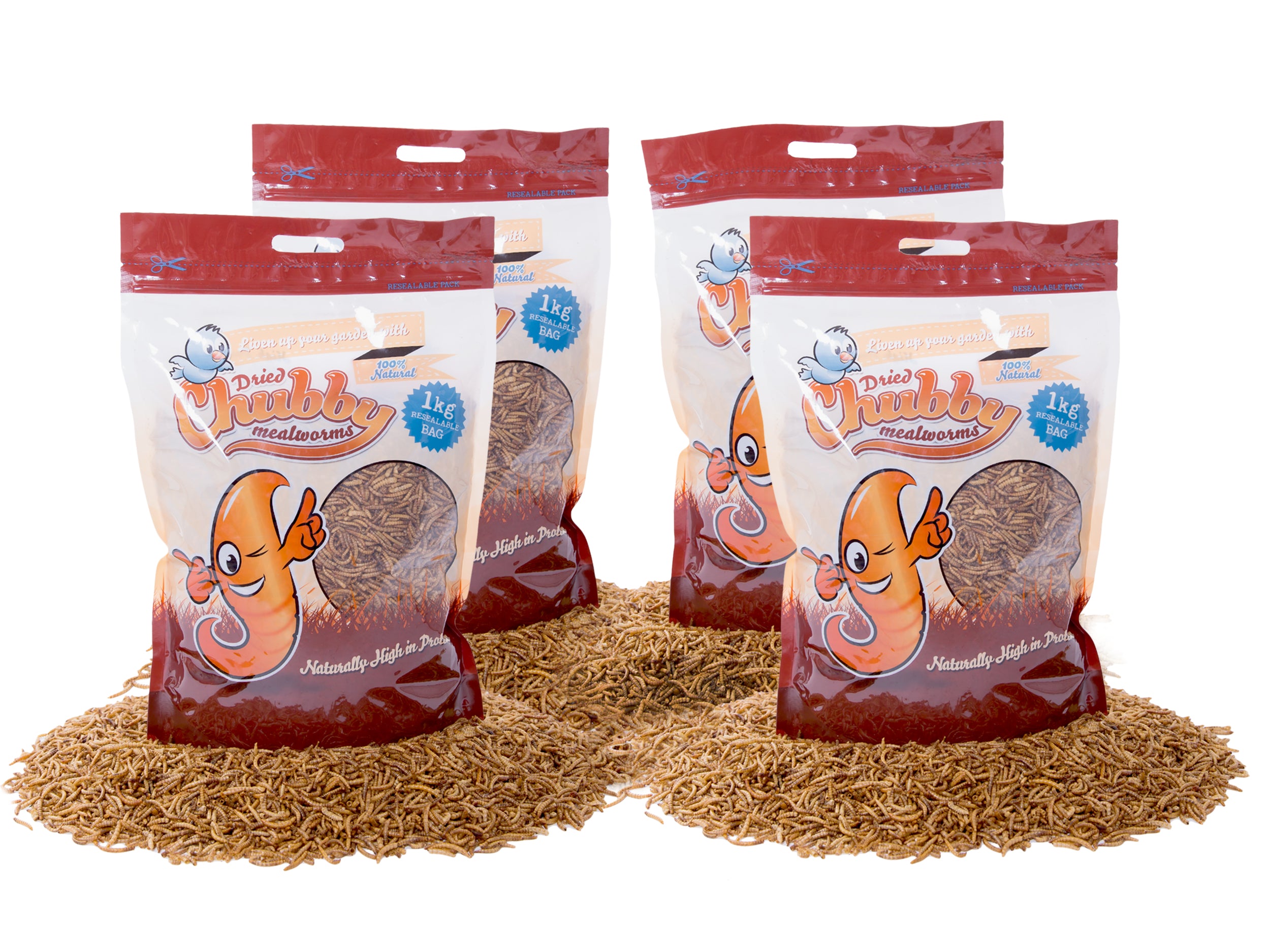 4Kg Chubby Dried Mealworms