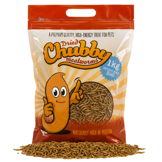 1Kg Chubby Dried Mealworms