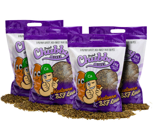 4Kg Chubby Dried Mealworm & Black Soldier Fly Mix