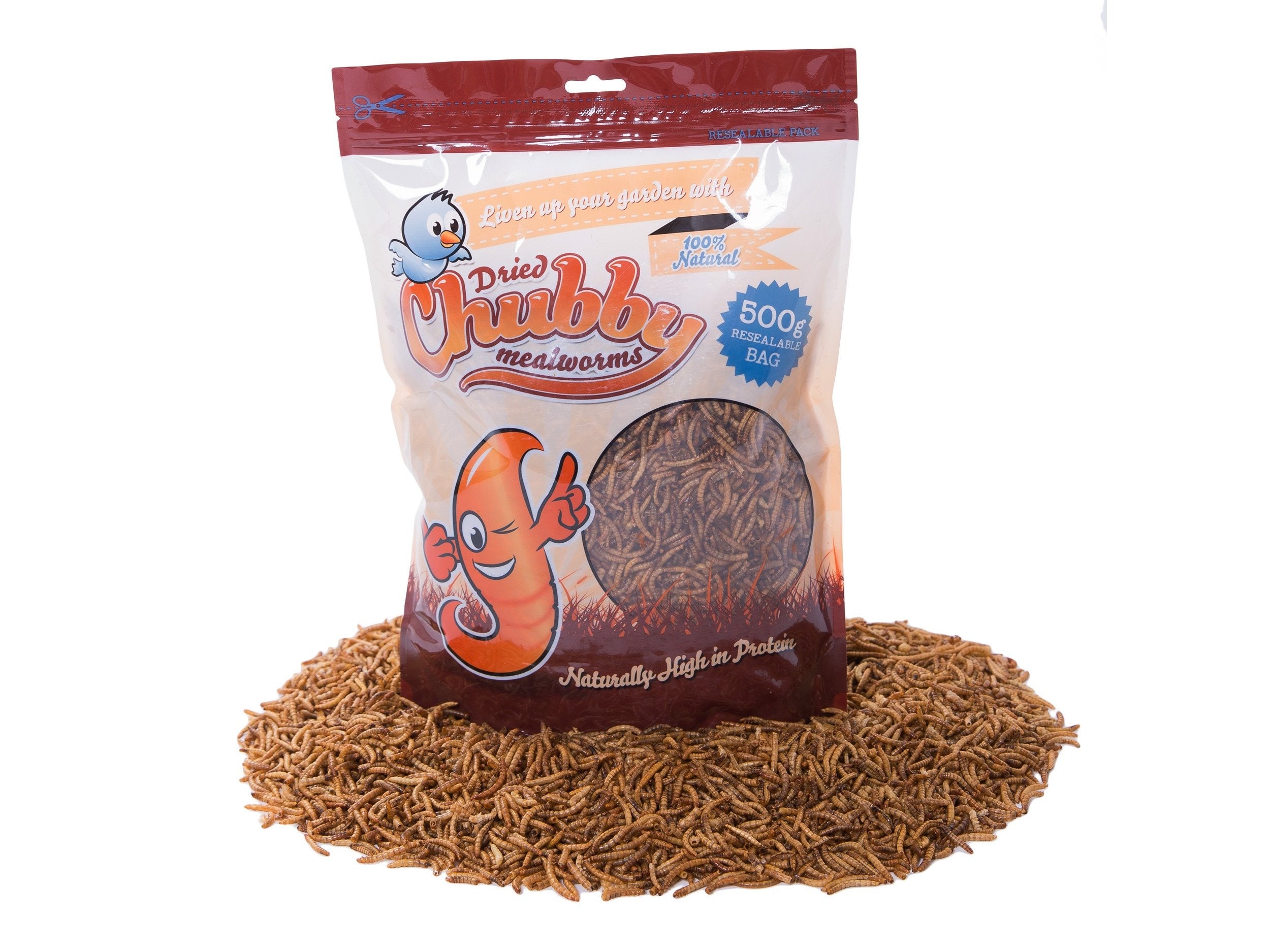 500g Chubby Dried Mealworms